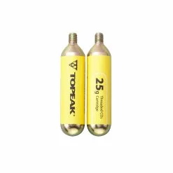 Topeak 25g CO2 Kartuschen Mit Gewinde (2er Set)