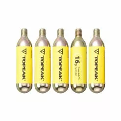 Topeak 16g CO2 Kartuschen Mit Gewinde (5er Set)